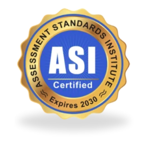 ASI Certification 2030 assessment standards institute certification seal expiring in 2030